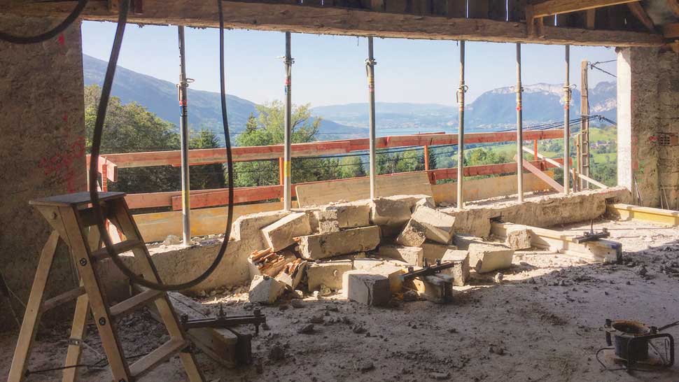 Rénovation d'un batiment ancien (Haute-Savoie)